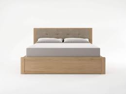 If you are shopping for a queen mattress frame. Circa Queen Bed Frame With Fabric Headboard European White Oak
