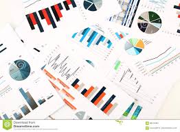Colorful Graphs Charts Marketing Research And Business