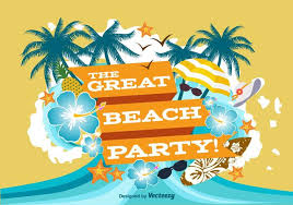 Beach Party Poster Illustration Download Free Vectors