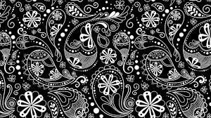 paisley bandana black black and white