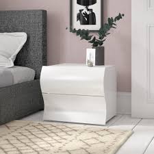 To place you books or a table lamp, our bedside tables & chests are a stylish addition. Zipcode Design Colbie 2 Drawer Bedside Table Reviews Wayfair Co Uk