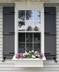 exterior shutters window and house