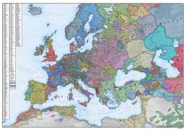fascinating map of meval europe in 1444