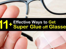 super glue off glasses