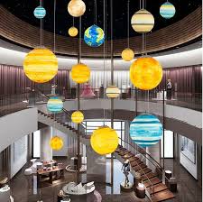 planet ball chandelier kindergarten