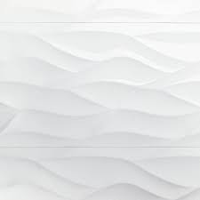 Ivy Hill Tile Ripple White Wavy 12 In