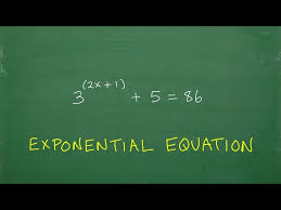 Exponential Equation Let S Solve The