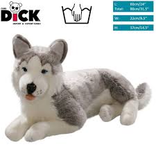 husky lying soft toy stuffed