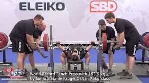 world record bench press with 195 5 kg