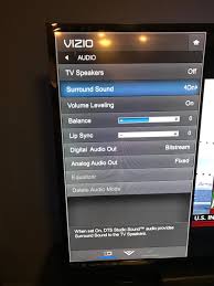 Text us a brief description of your problem. Vizio Tv Audio Options On Off When Using Sound Bar Help Avs Forum