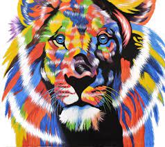 Multi Coloured Lion 12 Sheilah Sheldone