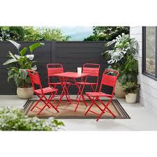Metal Ruby Folding Outdoor Dining Chair