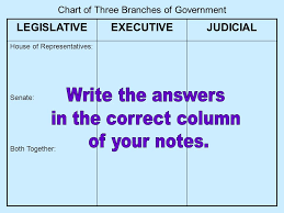 Separation Of Powers Three Branches Of Government Ppt