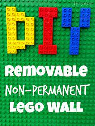diy removable non permanent lego walls