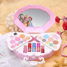 unbrand disney princess makeup set for children little s cosmetic kit toy with s case box