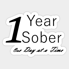one year sobriety anniversary birthday
