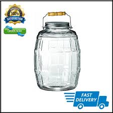 2 5 Gallon Glass Barrel Jar W Lid