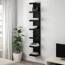 Wall Shelf Unit Black Brown 113 4x743