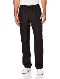 Details About Cubavera Mens Pants Deep Black Size Small S Drawstring Stretch Solid 68 980