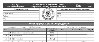 Hello fellow fire alarm nerds, could someone please post a properly (up to date) completed nfpa 72 test and inspection form? Https Www Nfpa Org Assets Files Aboutthecodes 25 25 A2019 Inm Aaa Cireport Pdf