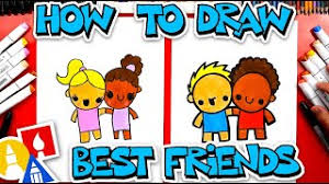 how to draw best friends you