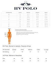 Hv Polo Size Guide