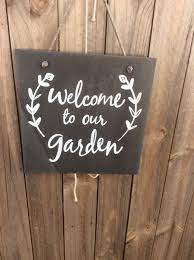 Slate Tile Diy Garden Sign Garden