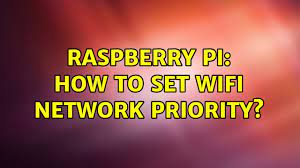 raspberry pi how to set wifi network