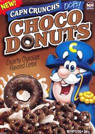 choco donuts cap n crunch cereal