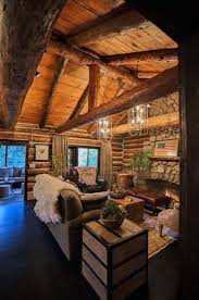 Vintage Log Cabin Interior Design Ideas