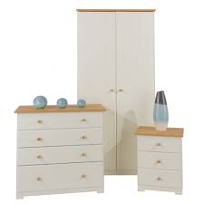 Bedroom furniture set consists of two curtains with geometric pattern tulle solid cream color, the cover on the padding polyester, machine stitch and two pillows. Bedroom Furniture Set Cream Bedroom Furniture From Uc Beds Uk