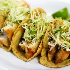 crispy trout tacos with jalapeño slaw
