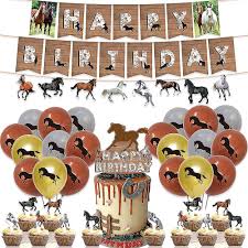 horse themed birthday party decoration