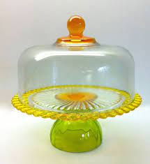 r cake stand and dome made from vintage