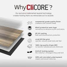 lucida surfaces clicore silverbar 20 mil x 7 3 in w x 48 in l lock waterproof luxury vinyl plank flooring 24 5 sqft case