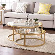 Evelyn Gold Cocktail Nesting Tables