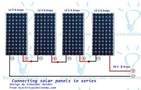 Two hundred watts probably isn't enough if you've got a larger rv or your energy use is. Connecting Solar Panels In Series Wiring Diagram Calculation Electricalonline4u