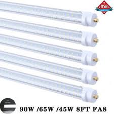 8ft 90w 65w 45w Led Tube Light Bulbs Fa8 8 T8 Single Pin 8 Foot Led Shop Light Ebay