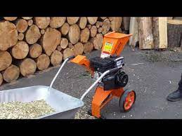 petrol 6hp compact garden wood chipper