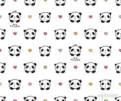 cool seamless pattern with cute pandas