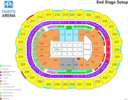 Bright Consol Arena Seating Chart Honda Center Detailed