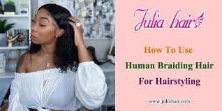 Working one braid at a time, pinch off enough extension hair to match the size of the section of natural hair you'll be braiding. How To Use Human Braiding Hair For Hairstyling Blog Julia Hair