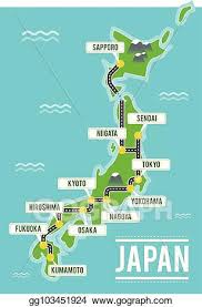 How to use our map? Clip Art Vector Cartoon Vector Map Of Japan Travel Illustration With Japanese Main Cities Stock Eps Gg103451924 Gograph