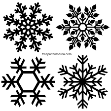 snowflakes silhouette images free