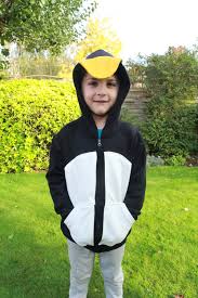 The costume can be made from either fleece or flannel, and features velcro closures and elastic to make the. Diy Kids Penguin Costume For Halloween Apple Franca