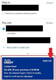 Check spelling or type a new query. Paypal Credit Buy Now Pay Over Time
