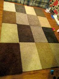 make your own patchwork rug for less