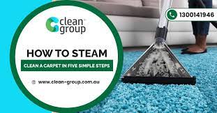 how to steam clean a carpet in five
