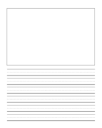 It makes their writing look neat and polished, and is especially fun when copied on colored paper. Writing Paper For Kids With Block To Draw Journal Writing Handwriting Paper Freebie Kindergarten Writing Paper Writing Lines Writing Paper Template