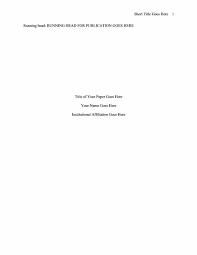 Title Page For A Scientific Research Paper